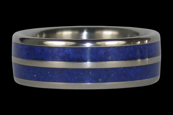 Blue Lapis Hawaii Titanium Ring® Band