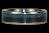 Blue Opal and Dark Koa Wood Ring - Hawaii Titanium Rings
 - 5