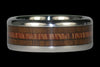 Walnut and Mac Nut Wood Titanium Ring - Hawaii Titanium Rings
 - 1