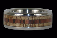 Mango and Kingwood Titanium Ring - Hawaii Titanium Rings
 - 1