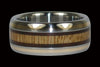 Triple Wood and Gold Titanium Ring - Hawaii Titanium Rings

