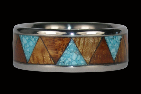 Tribal Design Hawaii Titanium Ring