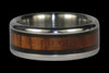 Mun Ebony and Curly Koa Wood Titanium Ring - Hawaii Titanium Rings
