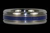Lapis Titanium Channeled Ring - Hawaii Titanium Rings
 - 1