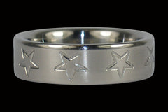 Stars Titanium Ring - Hawaii Titanium Rings
