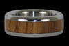 Teak Wood Titanium Ring - Hawaii Titanium Rings
 - 1