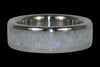 White Opal Titanium Ring - Hawaii Titanium Rings
 - 2