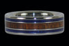 Koa and Lapis Titanium Ring - Hawaii Titanium Rings
 - 1