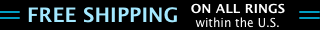 Free shipping on all rings within the United States